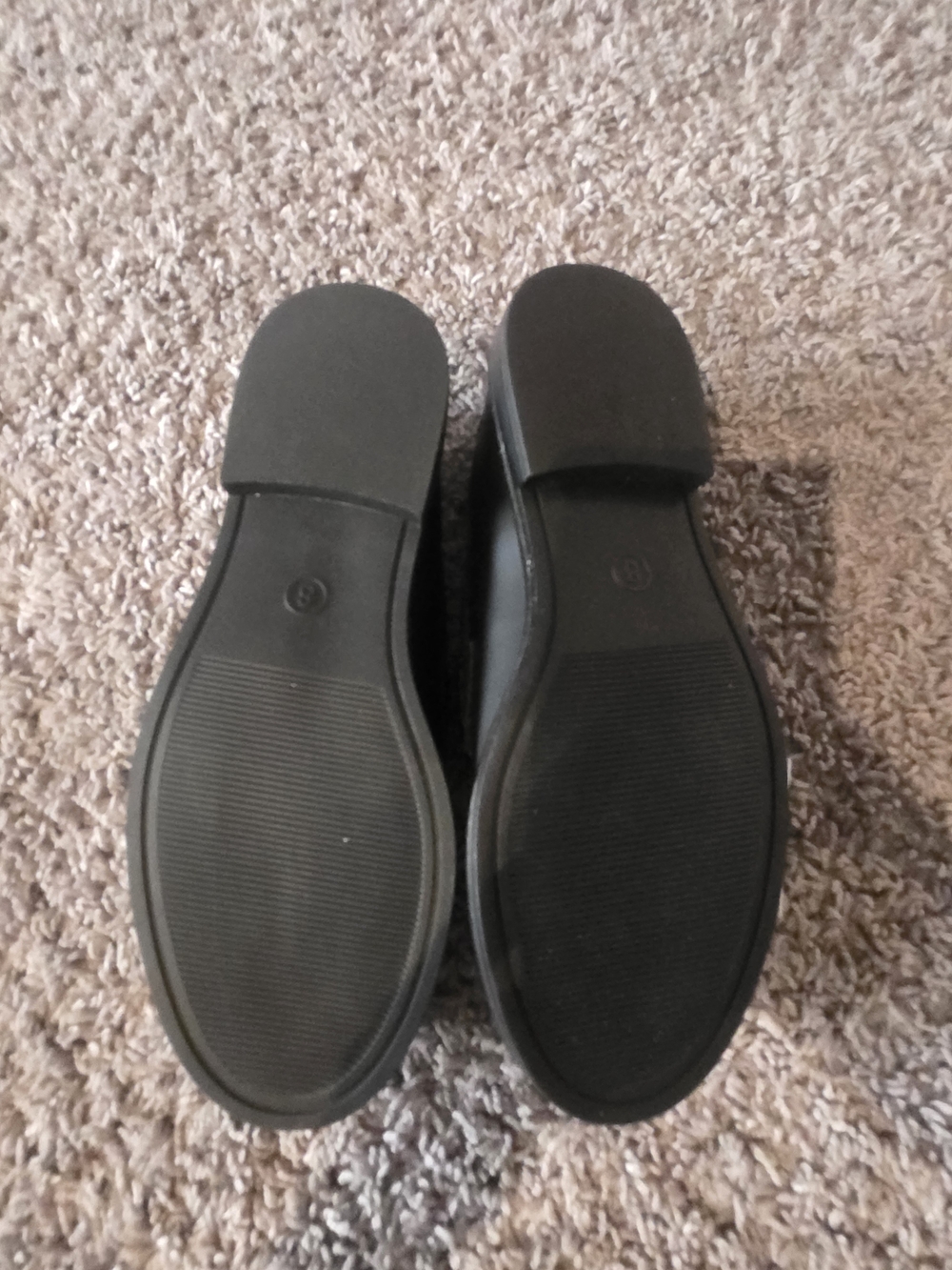 Women’s Black and White Heart Moccasins - Mon Amour Design - Picture 5 of 7